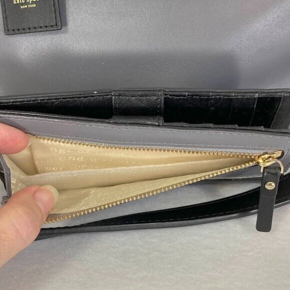 Kate Spade Branton Square Mills Purse And Matching Branton Square Stacy Wallet - Picture 8 of 12